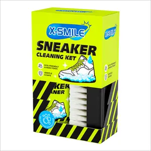 X-SMILE Sneaker Cleaning Kit – Dry Cleaner & Stain Remover Wet Wipes, Basketball Shoe Dry Cleaner, Includes Cleaning Brush for Dedicated Care