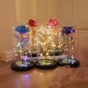 Rose LED Lamp Valentine's Day Gifts Ornament for Girlfriend Woman Surprise Gift Party Supplies Wedding Decoration Home Decor