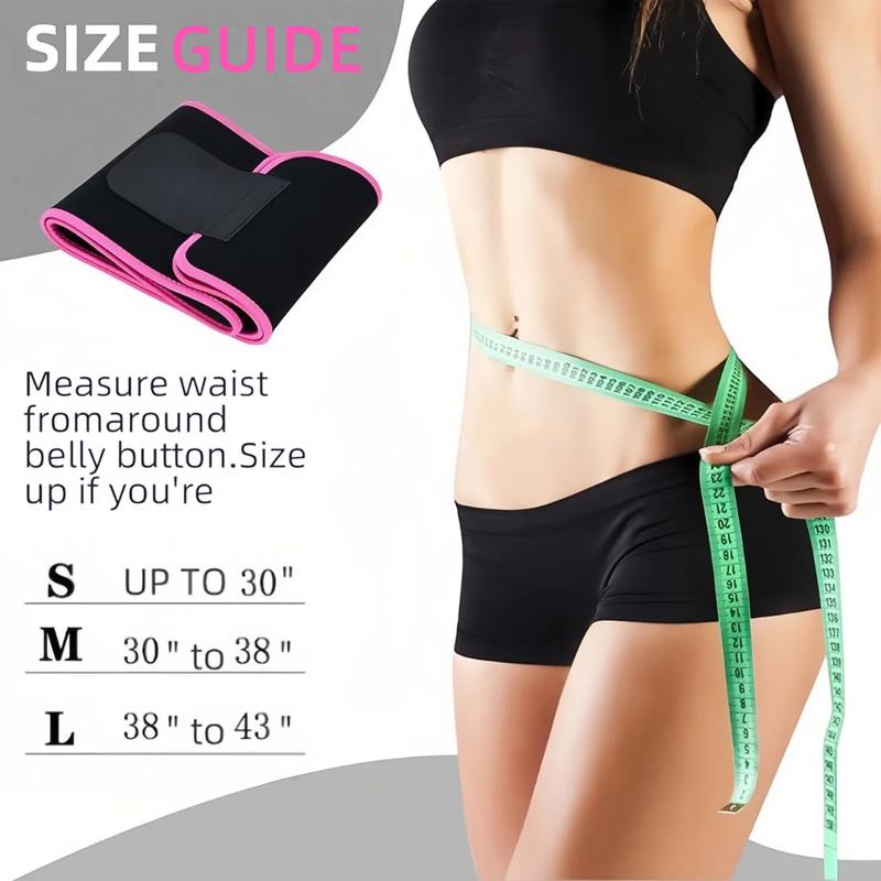 GETBED Classic Sweat Waist Trimmer for Women & Men Black/Pink CR Neoprene with Neo-Sweat Technology for High Intensity Training Gym Workouts Fitness Layer Waist Trainer Belt Exercise Waistband 2 Adjustable Sizes Choose Color