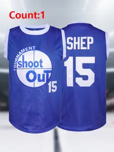 15# Vintage Basketball Jersey, Sports Jersey, Breathable Polyester with Embroidered Letters and Numbers, Perfect for Training and Casual Wear, Ideal for Fall & Winter