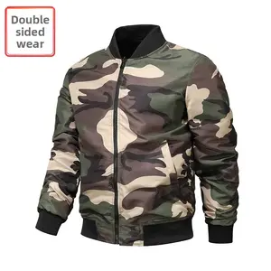 Autumn and Winter New Men's Reversible Jacket Loose Coat for Men