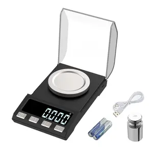 Digital Milligram Scale 100g/0.001g rechargeability, High Precision Portable  Scale,  Scale,  Scale for  , , , Reloading, Calibration Weight