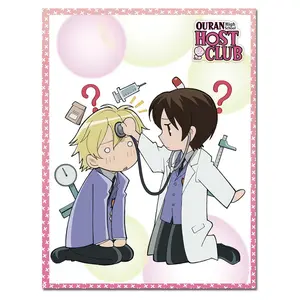 Ouran High School Host Club - Haruhi Fujioka & Tamaki Suoh 01 Sublimation Throw Blanket