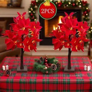 Mother's Day, 1/2 Combo, Safflower Tree - Battery Powered for Holiday and Thanksgiving Decorations, Living Room Centers, Christmas Decorations