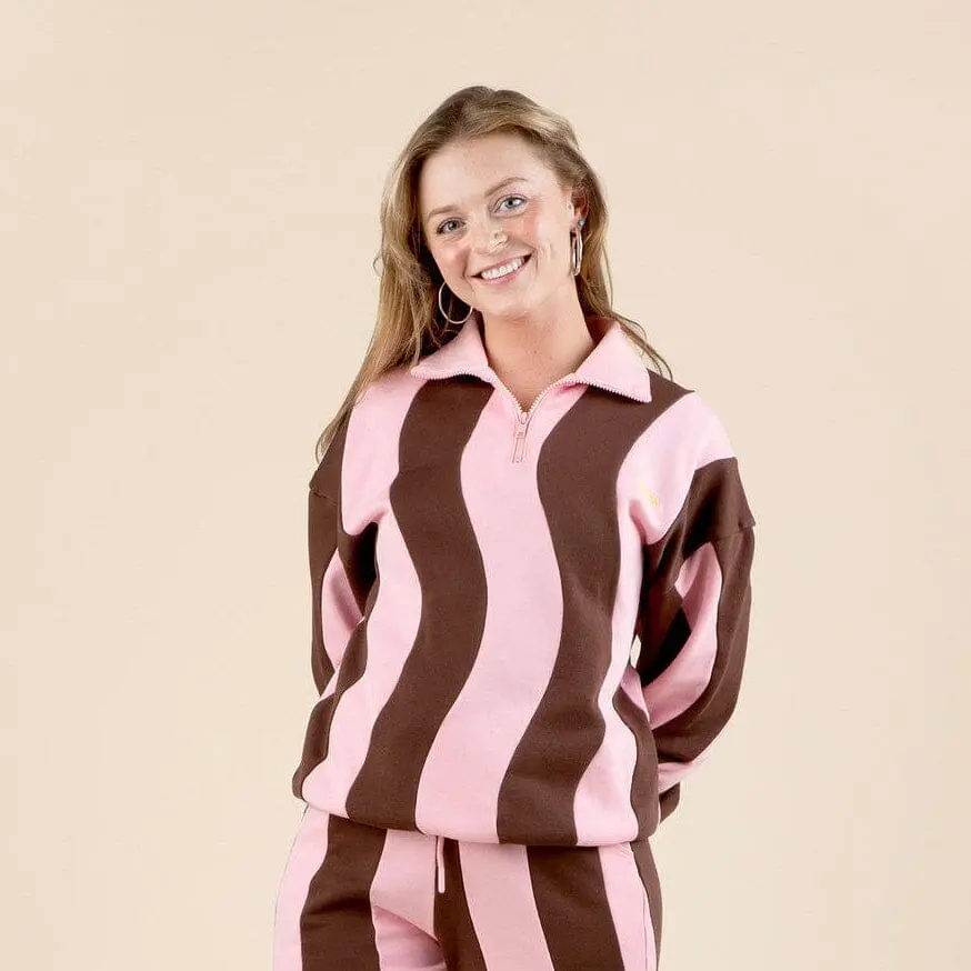 Ziggy Cotton Human Quarter-Zip Sweatshirt