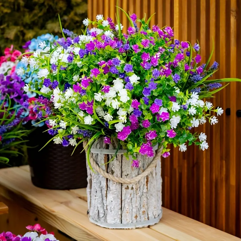 12 Pcs Lifelike Artificial Camellia Bouquets, Full Shape & Realistic Texture, Fade Resistant Plastic Greenery, Artificial Flower Set, Spring Summer Decor, Artificial Flower Decoration