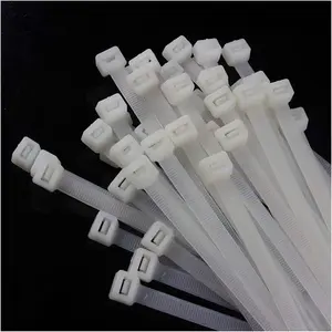 Zip Ties 16 Inch 100 per pack with 70 Pounds Tensile Strength Heavy duty  ties White Self-Locking Nylon Wire Ties