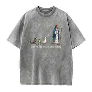 Dude He Said We Are Going Fishing Shirt, Funny Christian Fishing Tee, Jesus  Unisex Shirt, Faith Based Animal Tee