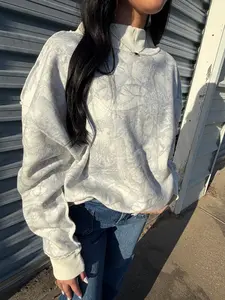 Cloud Wash Camo mockneck