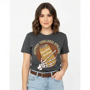Support Your Local Dive Bar Tee, Southern Western Cowboy Fashion Style Shirt For Men and Womens, Retro Country Y2k Outfits Top Clothing Wear