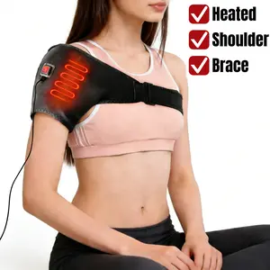 Heated Shoulder Brace, USB Electric Heating Shoulder Pad,3 Temperature Settings, Deep Heat Penetration, Relieves Shoulder Pain,Upper Arm Muscle Aches,AC joint Dislocation,Tendon Inflammation, Rotator Cuff Tear warm
