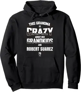 Grandma Crazy for Robert Suarez San Diego Baseball MLBPA Pullover Hoodie