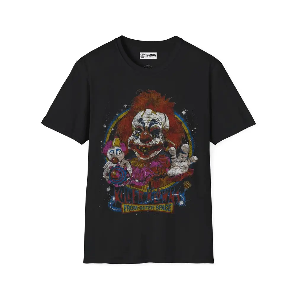 KILLER KLOWNS T-SHIRT #70 - 169% Polyester, Machine Washable, Stylish Crewneck for Summer & Father's Day