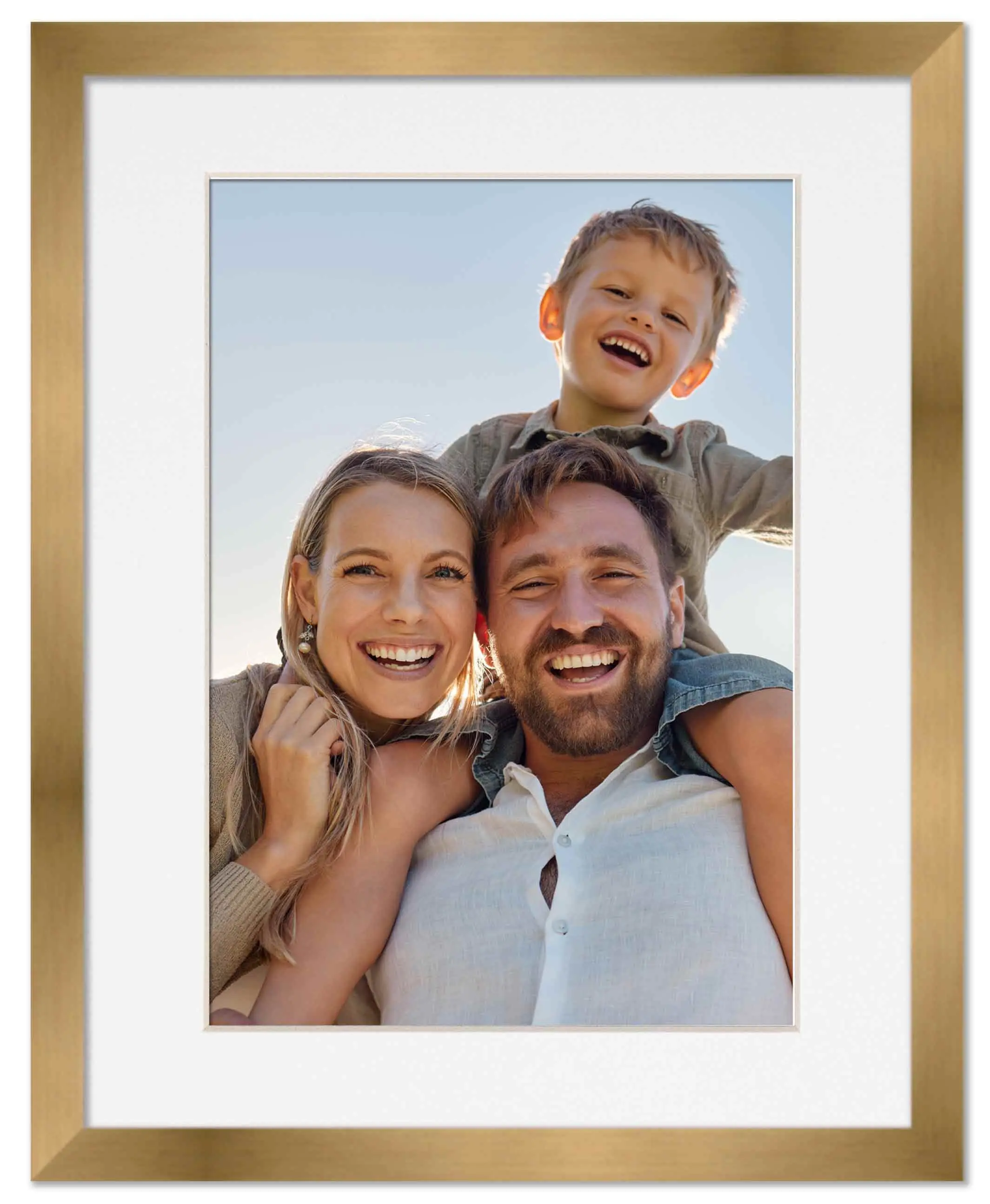 13x16 Frame with Mat - Bronze 15x18 Frame Wood Made to Display Print or Poster Measuring 13 x 16 Inches with White Photo Mat