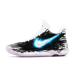 Nike KD Trey 5 IX Mid-Top Retro Basketball Shoes for Men and Women with Enhanced Grip, Cushioning, and Durability Trending Shoes, House White Official Shoes to Get / Maison Mihara