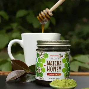 Organic Matcha Honey- Raw Unfiltered honey