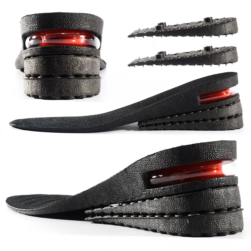Height Increasing Insoles - 3-Layer Soft Cushioned Full Pads, Adjustable Removable Fit, Breathable Shock-Absorbing Insoles with Additional Arch Support for Footwear, Trainers, Half Pads