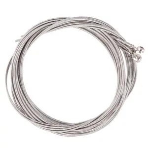 Electric Bass Strings Set Coated Steel Hexagonal Core Nickel Alloy Wound G-0.045" D-0.065" A-0.08" E-0.1" Bright Tone Excellent Playability Long Lasting Performance for Electric Basses