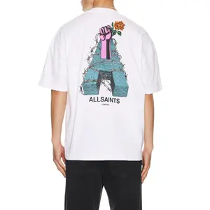 ALLSAINTS Defiance Crew Tee in Optic White