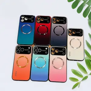 Comes with Lens Film Gradient Color Magnetic Compatible with IP17 Pro Max Phone Case IP16/15/14 Shockproof Hard Case