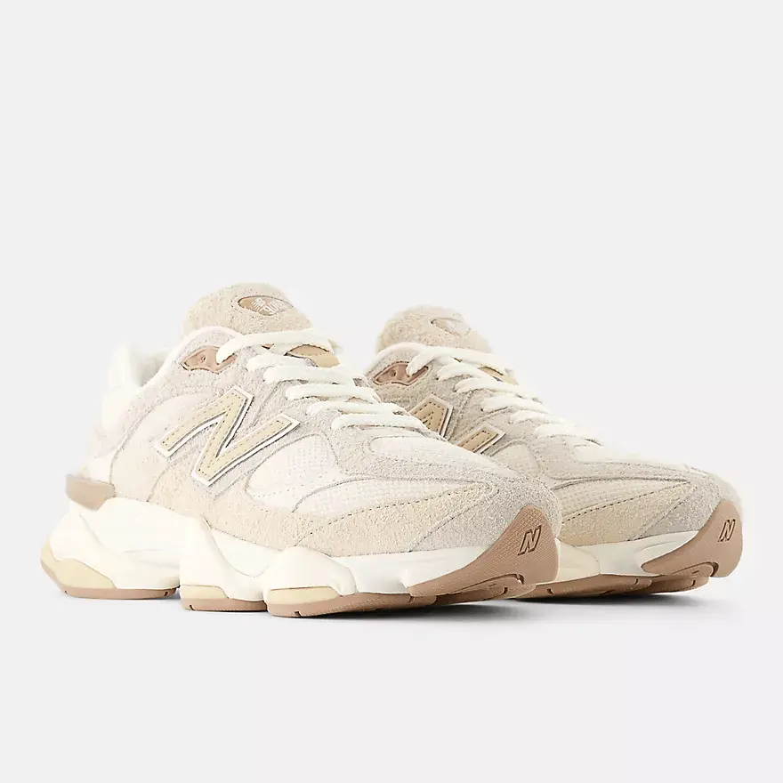 New Balance Cream Chunky Sneakers with Retro Design Cream Shades Take Over This New Balance 9060 main image 4