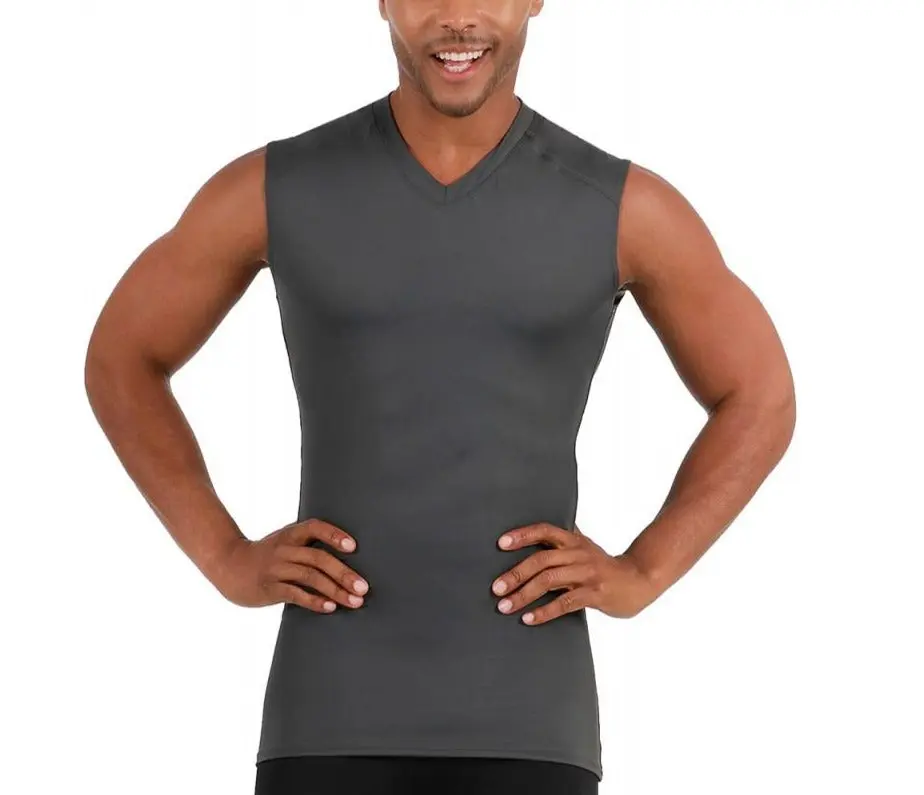 Insta Slim Big and Tall Compression Sleeveless V-Neck Shirt 2VAT013BT