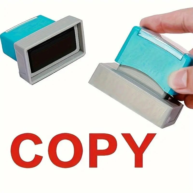 Copy Stamp, 1 Count Portable Manual Copy Stamp, Office Stationery & Supplies for Home School Office Dormitory, Address Stamp, Office Stamps