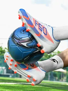 Fg/ag Long Studs Artificial Grass Shoes, All-Season Anti-Slip Sports Shoes, Durable Outdoor Indoor Soccer Cleats, Superior Traction, Ankle Protection