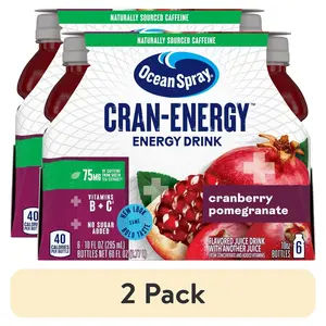 (2 pack) Ocean Spray® Cran-Energy™ Cranberry Pomegranate Juice Drinks, 6 Count