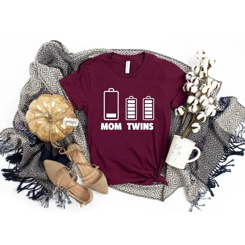 Twin Mom T-Shirt, Mom of Twins Shirt, Mommy Of Twins Shirt, Mother's Day Gift, Twin Mom Life, Blessed Twin Mama Shirt