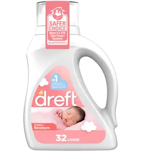 Dreft Stage 1 Newborn Baby Liquid Laundry Detergent, Gentle on Sensitive Skin, HE Compatible, 32 loads