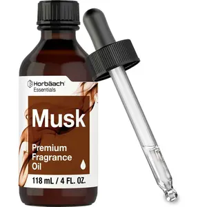 Horbäach Musk Fragrance Oil | 4 fl oz (118ml) | Premium Grade | for Diffusers, Candle and Soap Making, DIY Projects & More