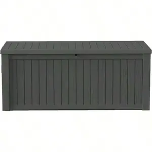 150Gal Extra-Large Waterproof Outdoor Deck Box,Outdoor Use,Stores Cushions, Metal Weed Puller Tool Ergonomic Weed Eater Handle with Clamp