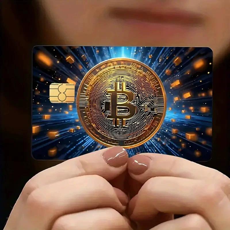 2025 New Coin Gold Bitcoin Series Decorative Credit Card Skin Protection Sticker