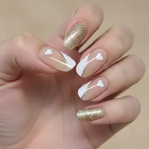 Elegant Press-On Nails Set - 24 pcs with Versatile Design for Casual & Formal Occasions - Perfect Nail Accessory for Stylish Looks