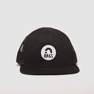 RAGS Toddler Snapback Hat - Black, Suitable for Toddlers, Lightweight Design, Ideal for All Activities