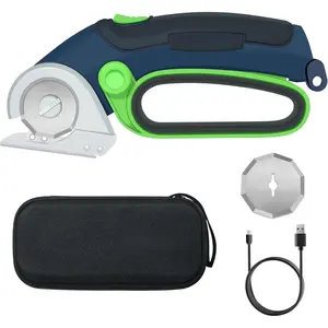 4V Cordless Electric ,Cardboard  with 2 ,Storage Box,USB  ,Power Rotary ,Max  1/4",for Cardboard Box,Thin Carpet & Plastic, Easy to Hold and Safe