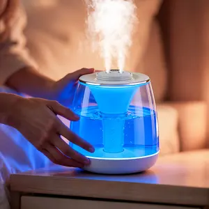 3L Large Capacity Humidifier, USB Dual Mist Air Humidifier, Large Screen Digital Battery Display, Home Dorm Office Use, Three Colors Available, USB Powered Humidifier