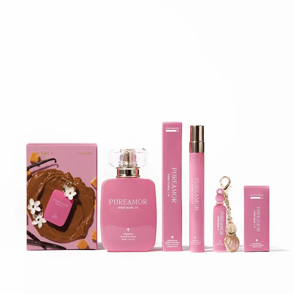 Sweet Rome P4 Pheromone Perfume for Women (2ml / 12ml / 30ml), Sweet Romantic Fragrance with Blackcurrant, Jasmine & Bourbon Vanilla Notes Irresistible Fragrance Elegant Floral Fragrance