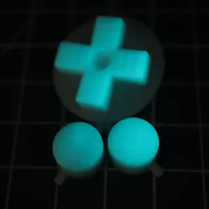 NES Custom Buttons Glow Aqua