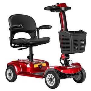 EOEOTWO Non-Slip Wear-Resistant Tires (Stable Grip) | 24V 12Ah Battery, 6km/h Max Speed, 20km Ultra-Long Range, 250W Motor, 190kg Load Capacity | Lights & Storage Basket | Ideal for Community Activities, Shopping & Leisure
