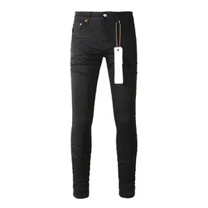 Color 9023 The Best Sellers Men's Distressed Black Quality Skinny Jeans Pants
