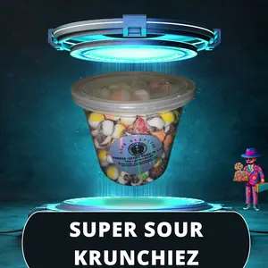 FREEZE DRIED DREAMZ Freeze dried Sour Krunchiez , Super Sour, freeze-dried candy