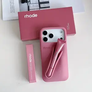 RHODE Premium Silicone iPhone Case with Lip Balm Holder – Compatible iPhone 11–17 Pro Max