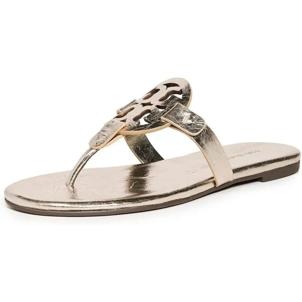 Tory Burch Womens Miller Soft Sandals - Spark Gold 90590-723