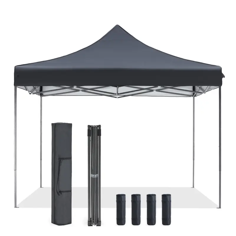 Tent 10x10 Pop Up Canopy Heavy Duty Canopy Tents for Parties Backyard Waterproof Portable Tent Pop Up Shade Canopy with Sand Bags