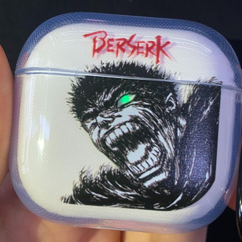 Anime Inspired Earphone Case -AOT,Berserk,Naruto,souleater,JJK,Dandadan,ect.Cool Anime Character AirPods Case Stylish Cover for AirPods 34Pro2,Otaku Accessory, Trending Gift Idea for Anime Fans Cool anime character design - perfect for fans & collectors