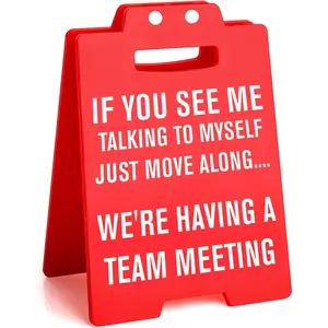Desk Decorations for Work Office Decor, Creative Funny Desk Signs for Colleague Teammate Employee Boss, Humor Funny Office Decor as Christmas Birthday Gifts