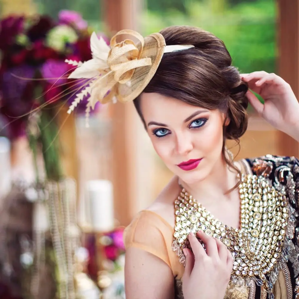Tea Party Fascinator - Beige