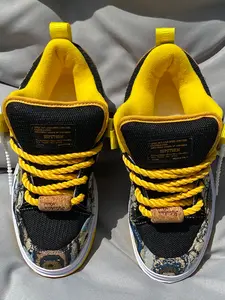 Patchwork Low Top Sneakers, Casual PU Leather Shoes, Sports Shoes, Breathable Non-Slip Wear-Resistant, All Season Fashion Footwear